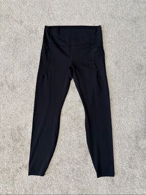 High-Waist Black Performance Leggings